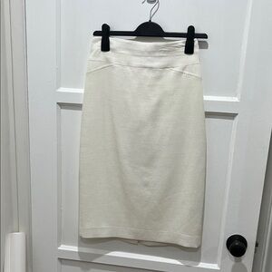 Halston Heritage Elegant Cream Pencil Skirt